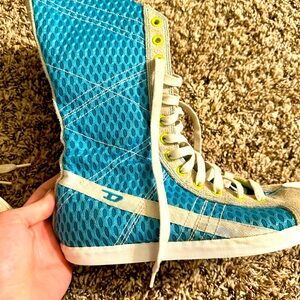 Vintage Diesel Lace Up Boxing Boots Size 8.5/39 Green/Blue RARE